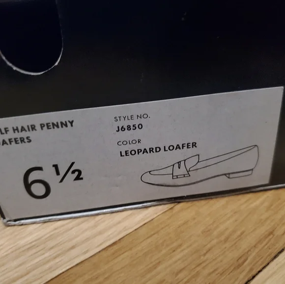 J Crew Calfhair Leopard Print Loafers - Picture 5 of 6